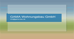 Desktop Screenshot of gama-bau.de